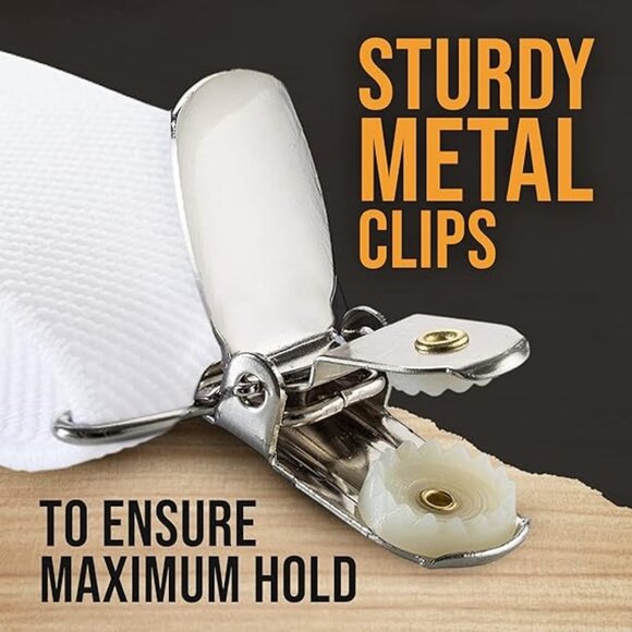 HOLD'EM Shirt Stay for Men Police Military Non Slip Clips - White Stirrups - Picture 6 of 7